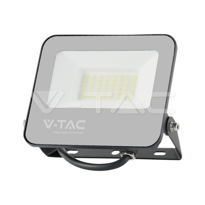 VT-44034 30W FLOODLIGHT RGB + WHITE BLACK BODY GREY FROSTED GLASS WITH REMOTE CONTROLLER IP65