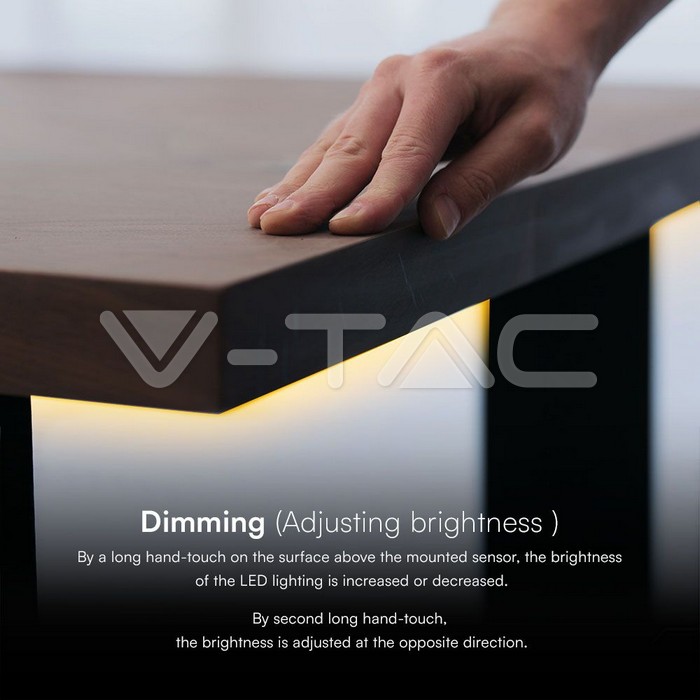 VT-2412 HIDDEN TOUCH DIMMER SWITCH FOR LED STRIP LIGHT WHITE BODY