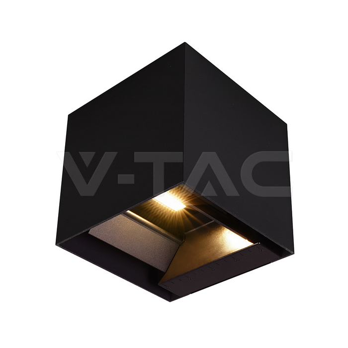 VT-409CCT 9W LED SOLAR WALL LIGHT PIR SENSOR 3IN1 BLACK BODY IP65
