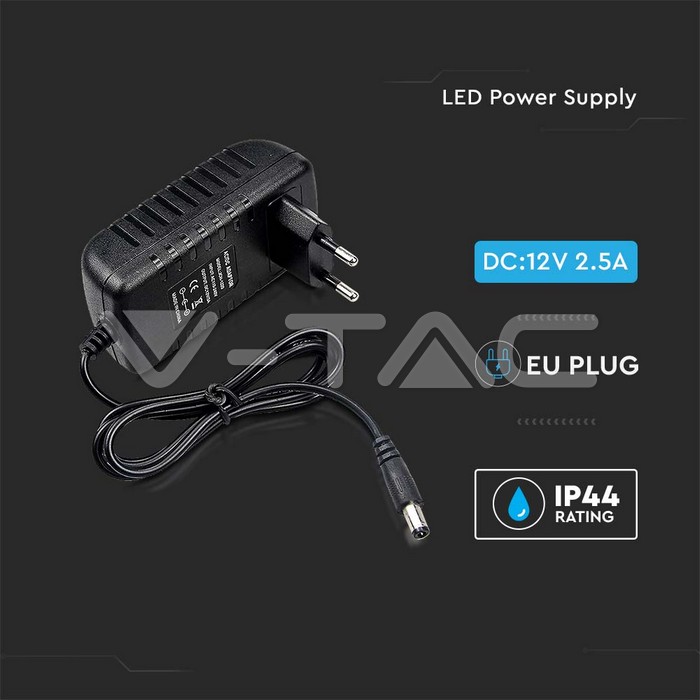 VT-23032 30W LED PLASTIC POWER SUPPLY 12V 2.5A IP44