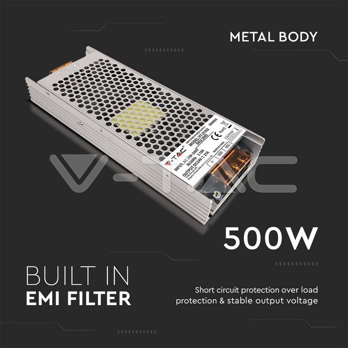 VT-248 LED Bulb - SAMSUNG CHIP 8W E14 T37 Plastic 6400K