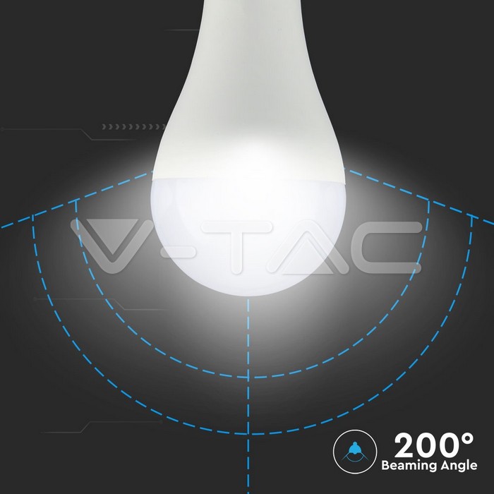VT-2218 LED Bulb - 18W E27 A80 2000 Lumen Plastic 6000K
