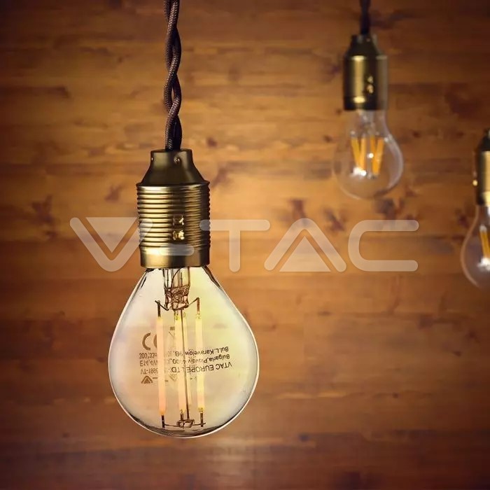 VT-2386 P45 E14 6W 130LUM/W FILAMENT CLEAR COVER 3000K