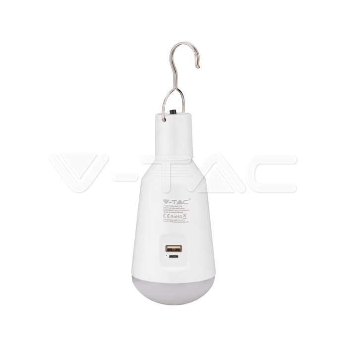 VT-2417 7W LED SOLAR BULB WITH SENSOR AND RF CONTROL IP65