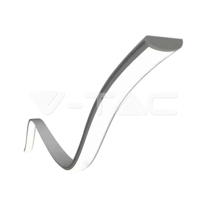 VT-8138 MOUNTING KIT WITH DIFFUSER BENDABLE FOR LED STRIP 2000x18x6MM white housing