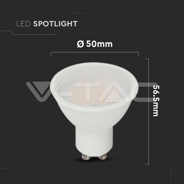 VT-2333 2.9W GU10 PLASTIC SPOTLIGHT 3000K