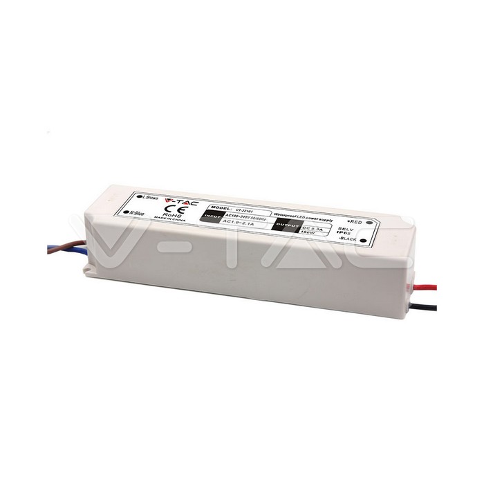 VT-22101 LED Plastic SLIM Power Supply - 100W 12V IP45