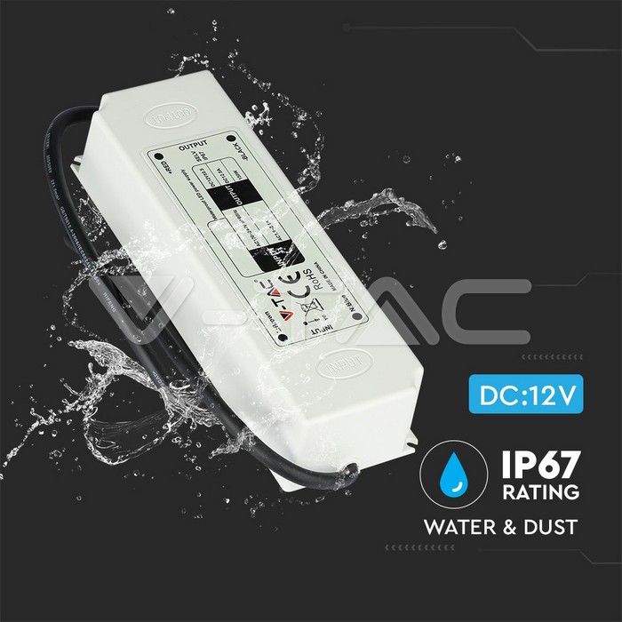 VT-22065 LED Plastic Slim Power Supply 60W IP67 12V