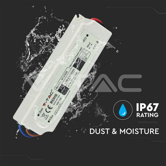 VT-21030 30W LED PLASTIC POWER SUPPLY 12V IP67