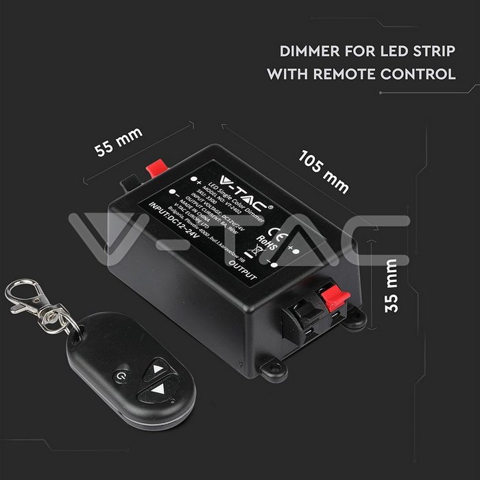 VT-2402 96W DIMMER FOR LED STRIP WITH REMOTE CONTROL