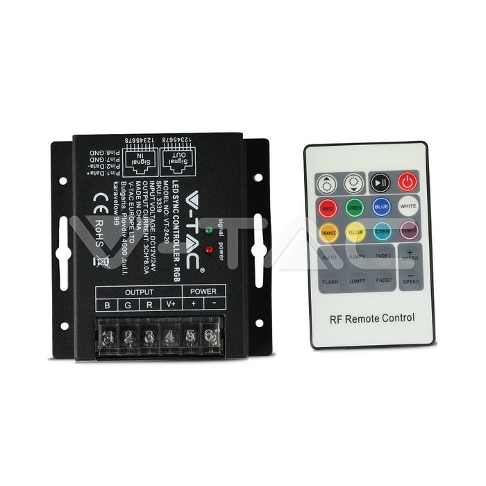 VT-2420 LED RGB Controller With 20 Key RF Remote Control