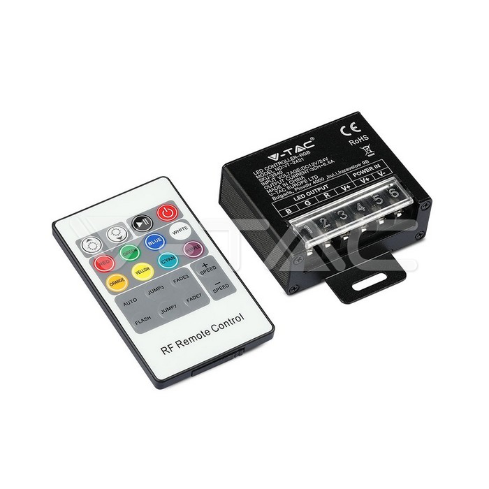 VT-2421 LED RGB Controller With 20 Key RF Remote Control Small