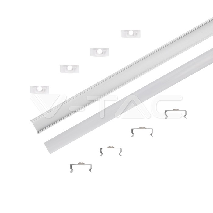 VT-8113 Aluminum Profile 2000* 17.4*7MM Milky