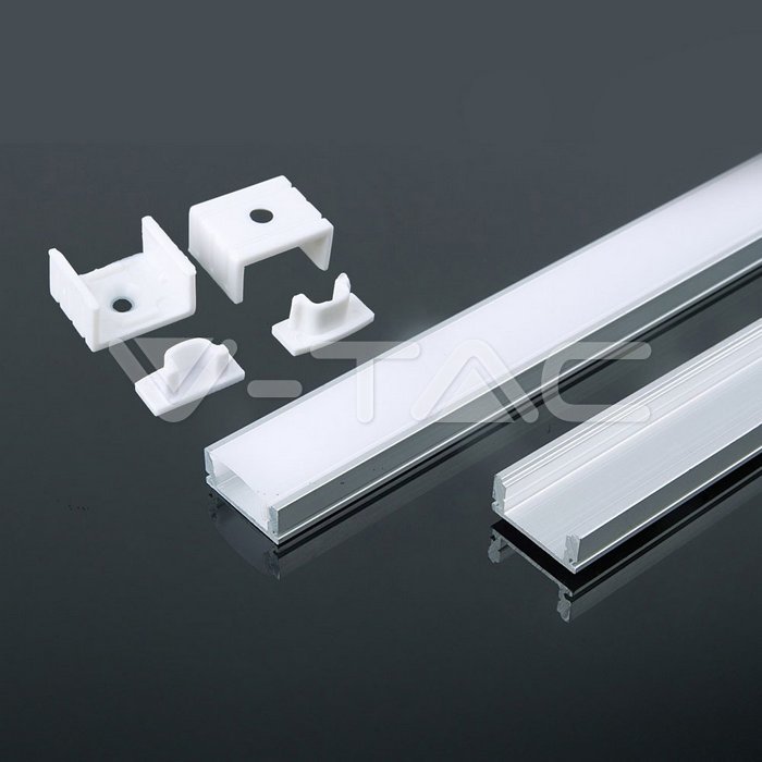 VT-8113 Aluminum Profile 2000* 17.4*7MM Milky