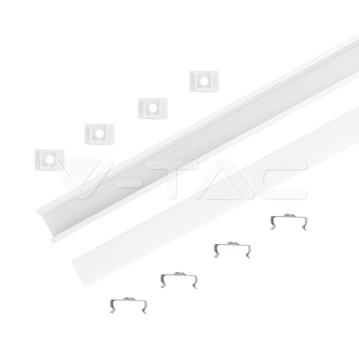VT-8116 Aluminum Profile 2000* 17.4*12.1MM Milky