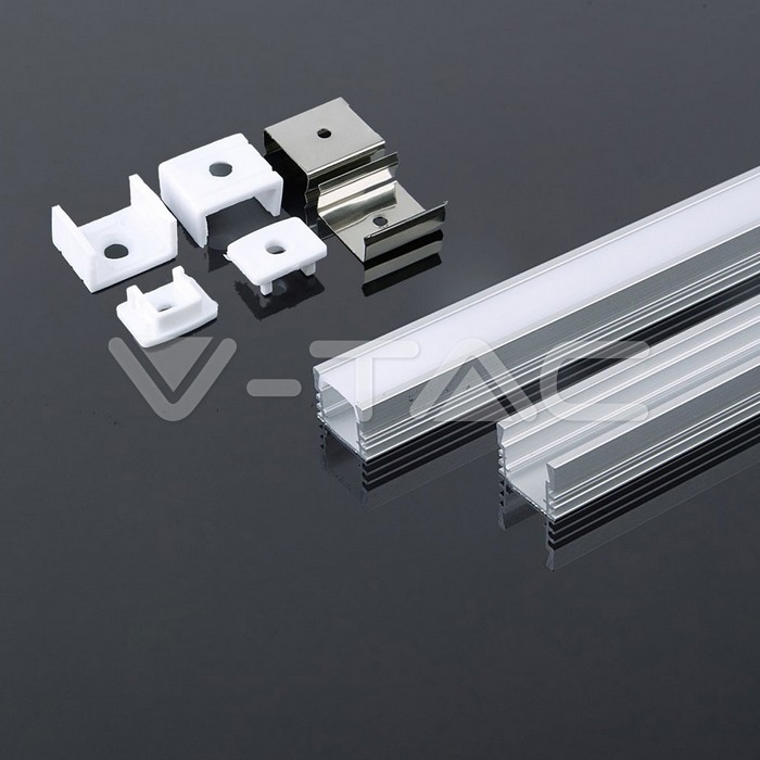 VT-8116 Aluminum Profile 2000* 17.4*12.1MM Milky