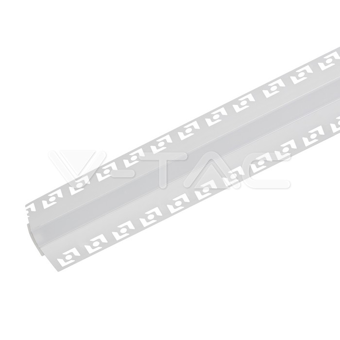 VT-8103 MOUNTING KIT WITH DIFFUSER FOR LED STRIP 2000x50.12x22.34MM SILVER