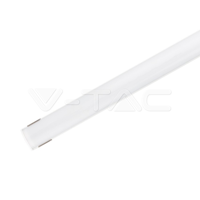 VT-8109-W LED STRIP MOUNTING KIT WITH DIFFUSER 2000*15.8*MM WHITE HOUSING