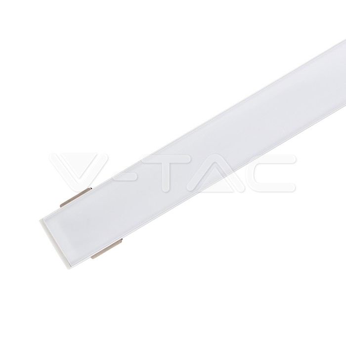 VT-8116 LED STRIP MOUNTING KIT WITH DIFFUSER 2000*30*20MM MILKY