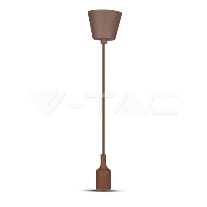 VT-7228 E27 Pendant Holder Brown Body