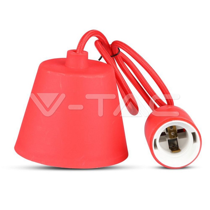 VT-7228 E27 Pendant Holder Red Body