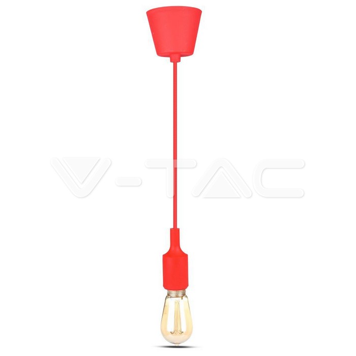VT-7228 E27 Pendant Holder Red Body