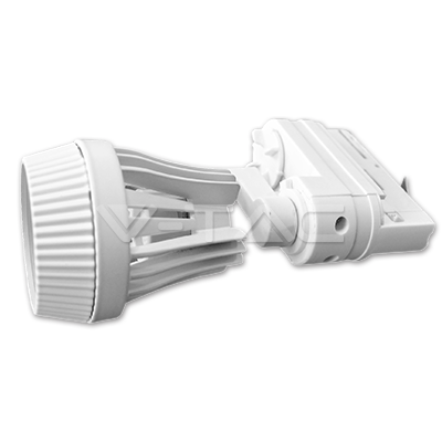 VT-7111 GU10 Fitting 4 Core Track White Body