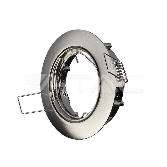 VT-779RD GU10 Fitting Round Movable Satin Nickel
