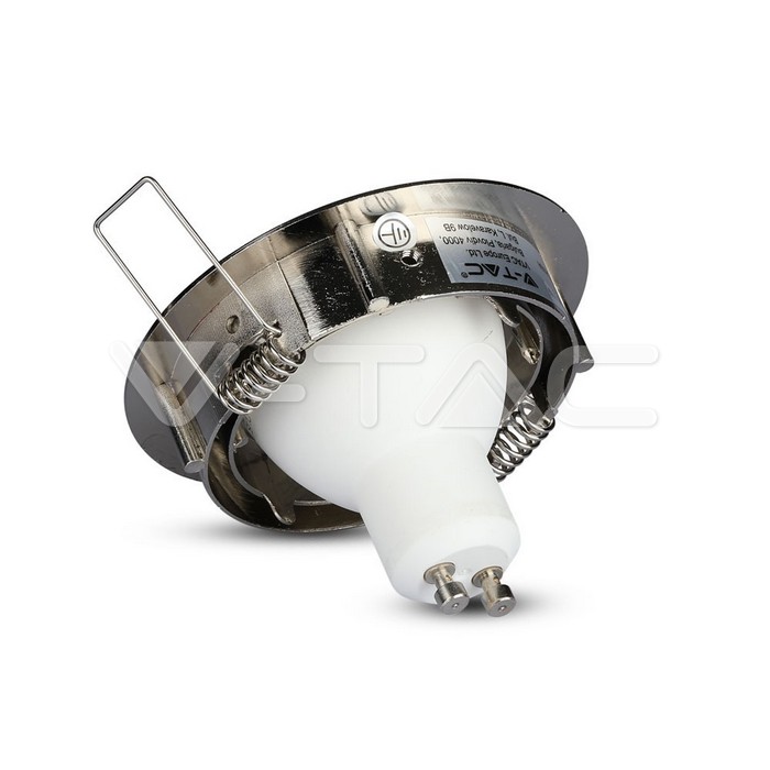 VT-779RD GU10 Fitting Round Movable Satin Nickel