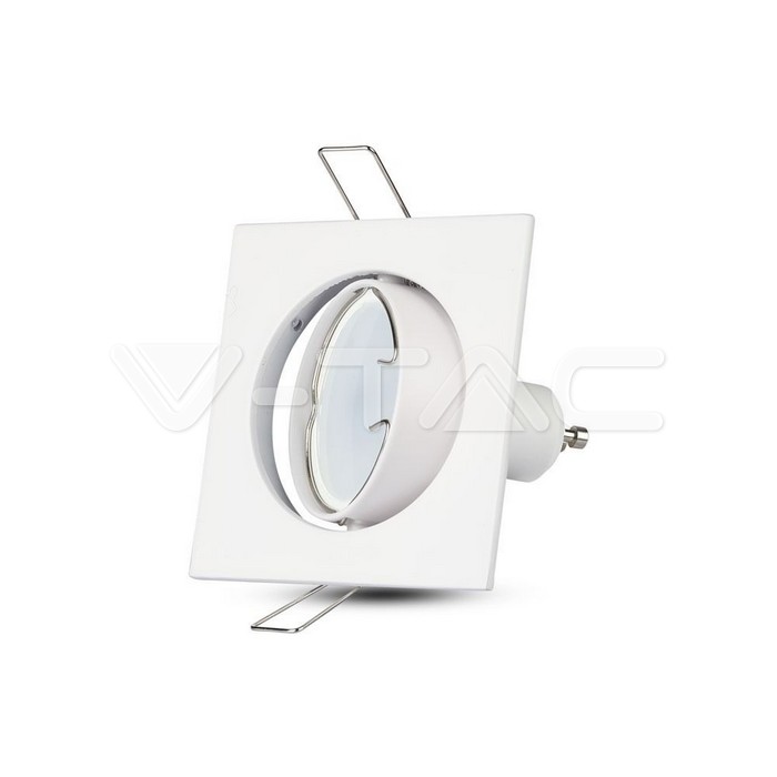 VT-779SQ GU10 Fitting Square Movable White