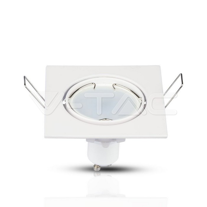 VT-779SQ GU10 Fitting Square Movable White