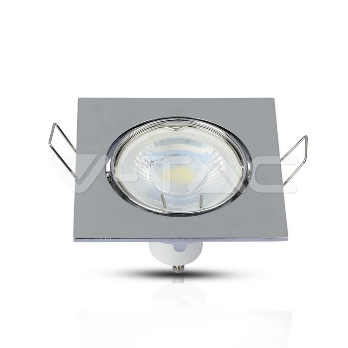 VT-779SQ GU10 Fitting Square Movable Chrome
