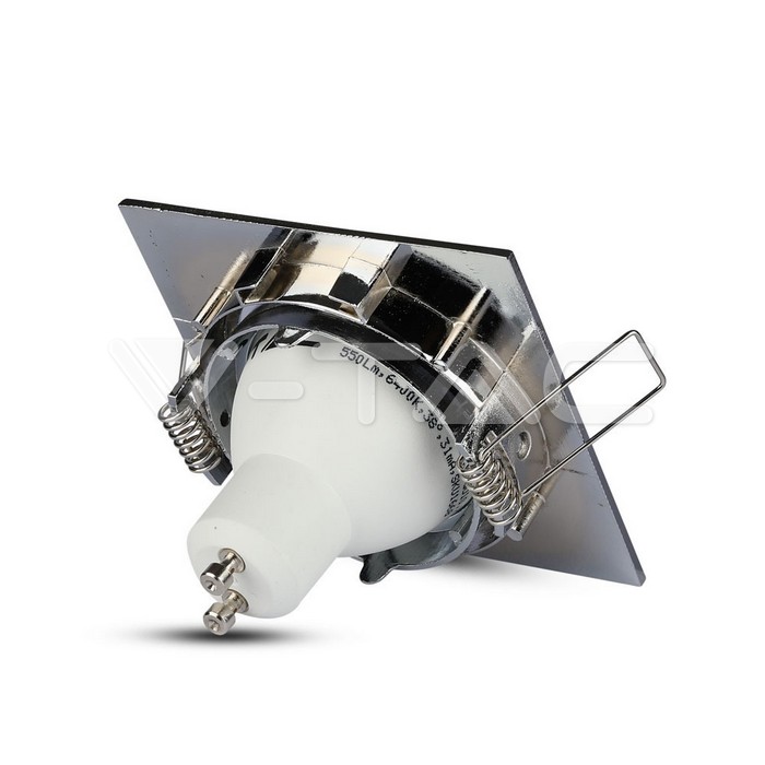 VT-779SQ GU10 Fitting Square Movable Chrome