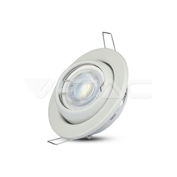 VT-780RD GU10 Fitting Round Changing Angle White