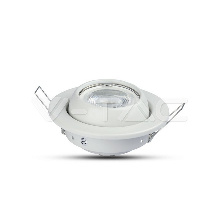 VT-780RD GU10 Fitting Round Changing Angle White