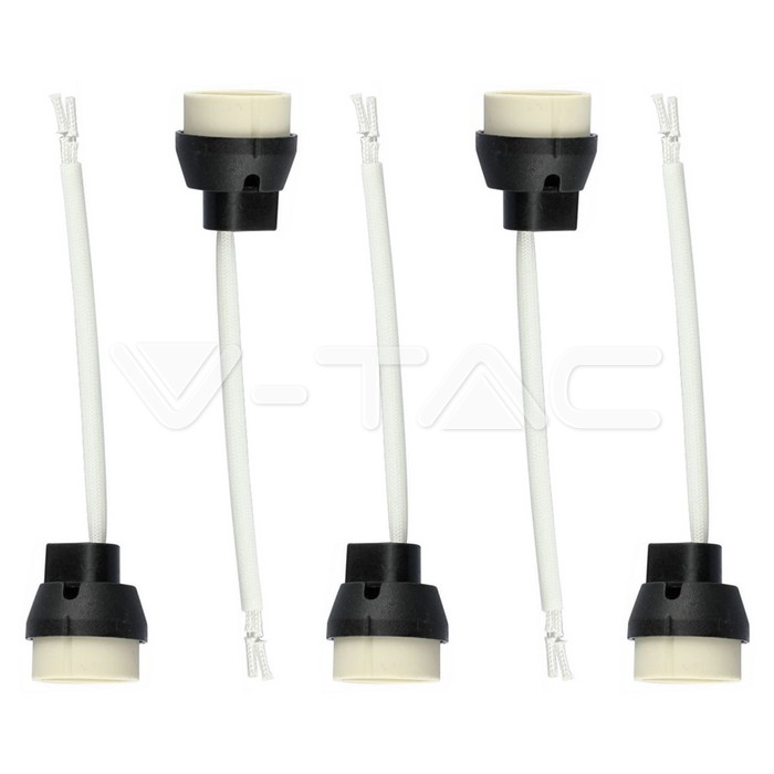 GU10 Lamp Holder With PVC Cable 5pcs pack