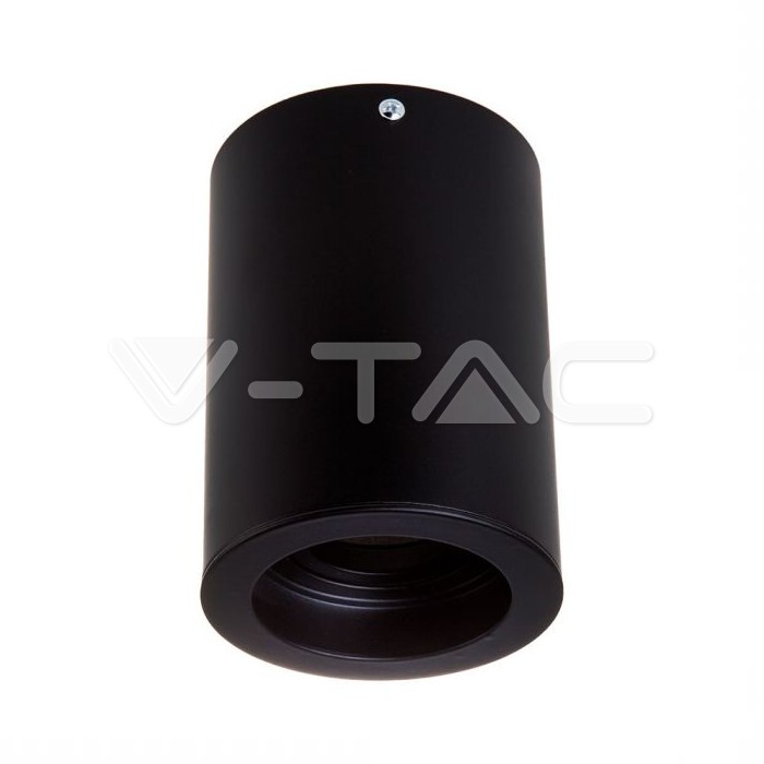 VT-796 GU10 Fitting Surface Round Black