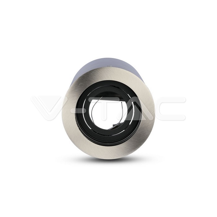 VT-796 GU10 Fitting Surface Round Satin Nickle