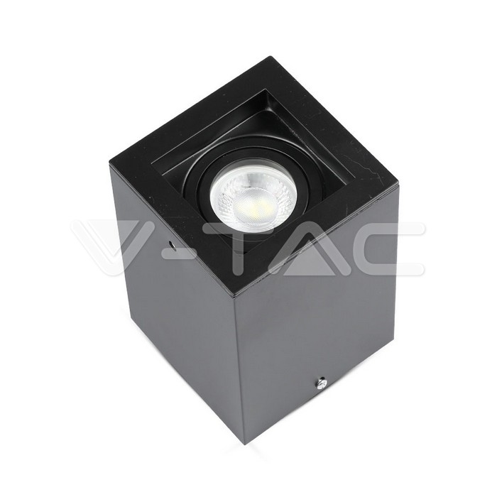 VT-797 GU10 Fitting Surface Square Black