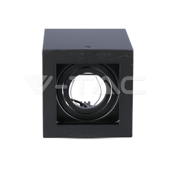 VT-797 GU10 Fitting Surface Square Black
