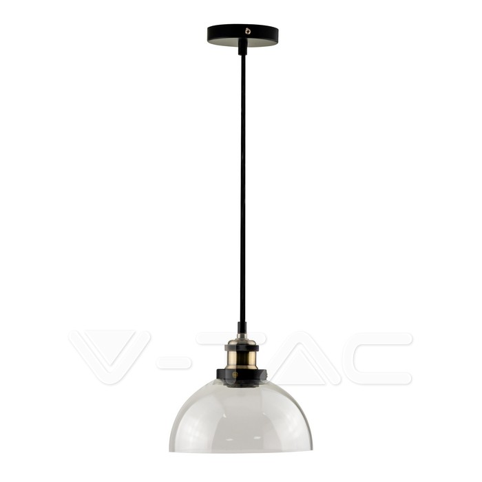 VT-7300 Vintage Glass Pendant Light Transparent ф300