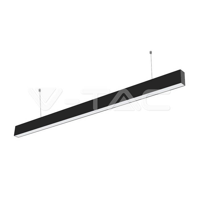 VT-7-40 LED LINEAR LIGHT SAMSUNG CHIP-40W HANGING SUSPENSION BLACK BODY 4000K 1200X35X67MM