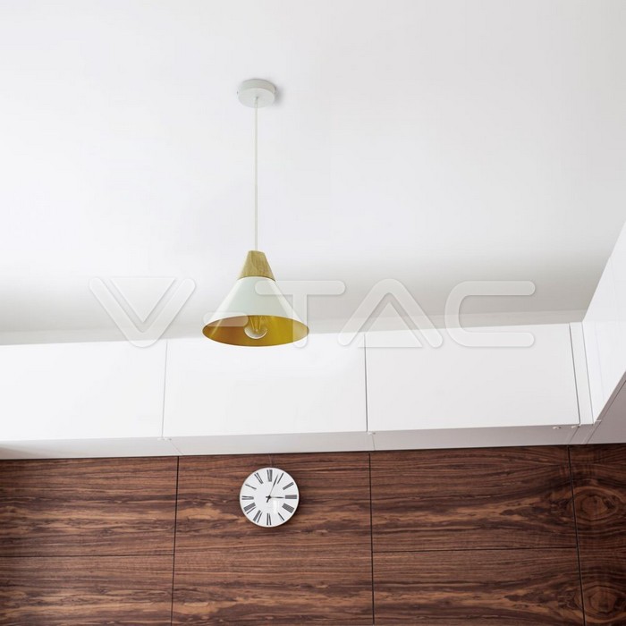 VT-7425 Aluminium Pendant Light White