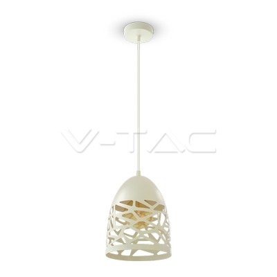 VT-7200 Pendant Light Matt White With White Canopy
