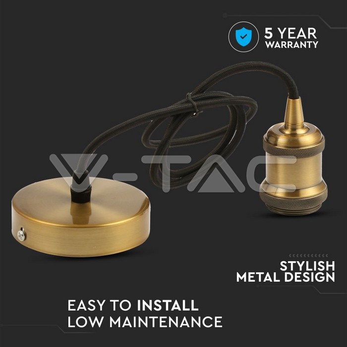 VT-7555 Pendant Light holder Brown Bronze