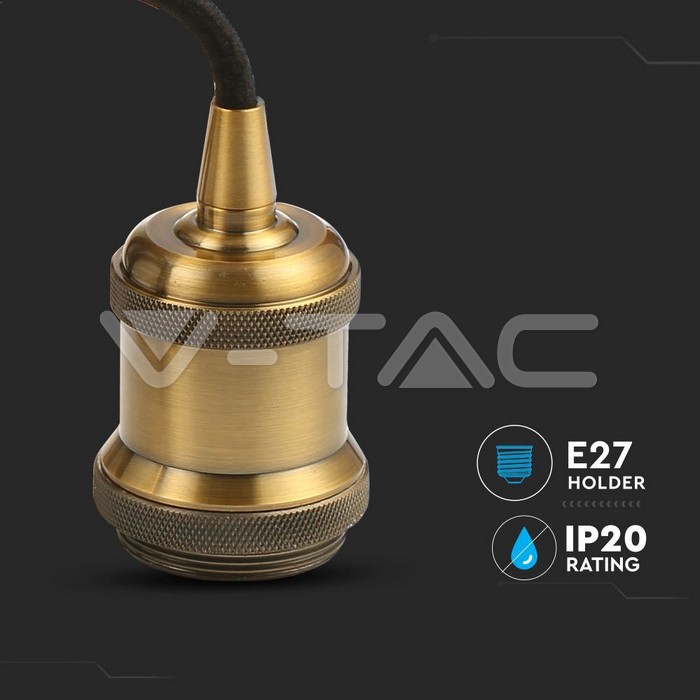 VT-7555 Pendant Light holder Brown Bronze
