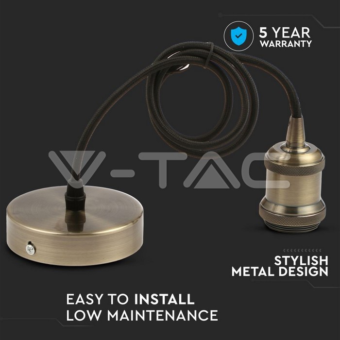 VT-7555 Pendant Light holder Bronze