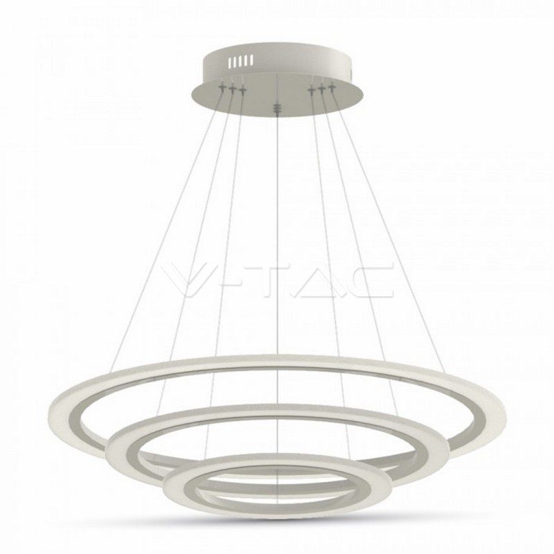 VT-70-3D 70W SOFT LIGHT CHANDELIER DIMMABLE SLIM 3 RINGS 3000K