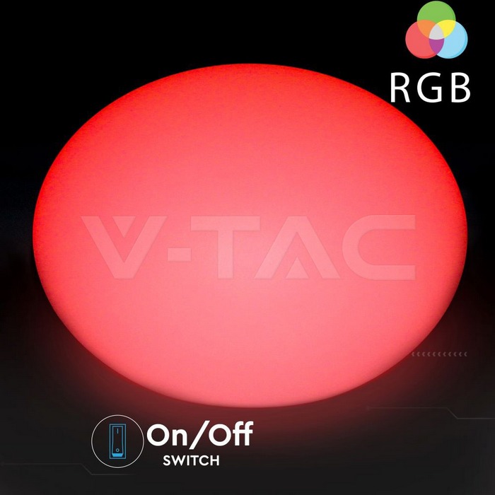 VT-7801 LED OVAL BALL LIGHT WITH RGB D20 X 14CM