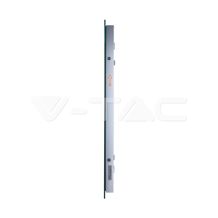 VT-8800 7W LED Mirror Light Rectangle Chrome With Pull Cord Switch 800X600X35mm IP44 Anti Fog 6400K